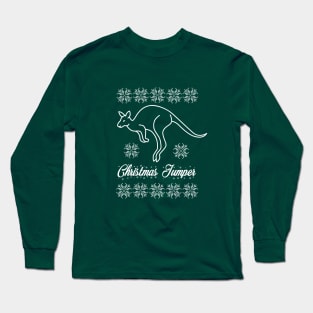 Funny Kangaroo CHRISTMAS JUMPER Long Sleeve T-Shirt